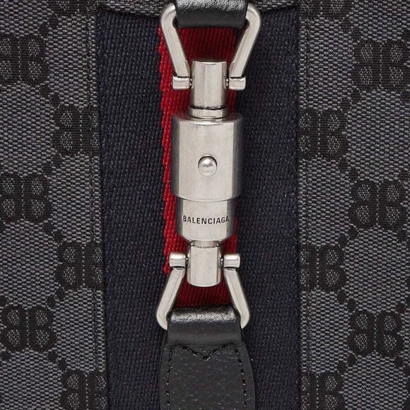 Balenciaga x Gucci Black/Grey Canvas/Leather The Hacker Project 1961 Small Ja... - Picture 7 of 10